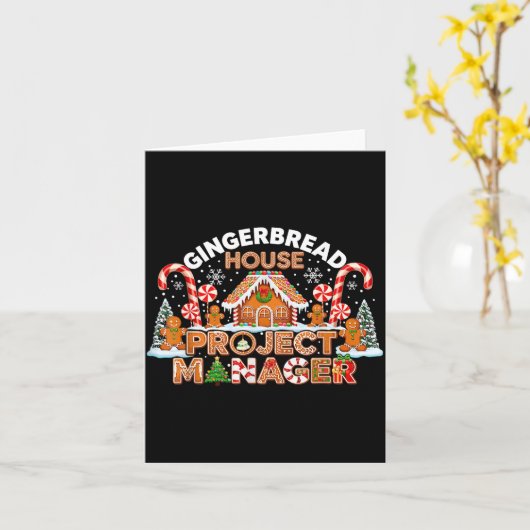 Gingerbread Man Costume, Gingerbread House Project カード (黄色い花)