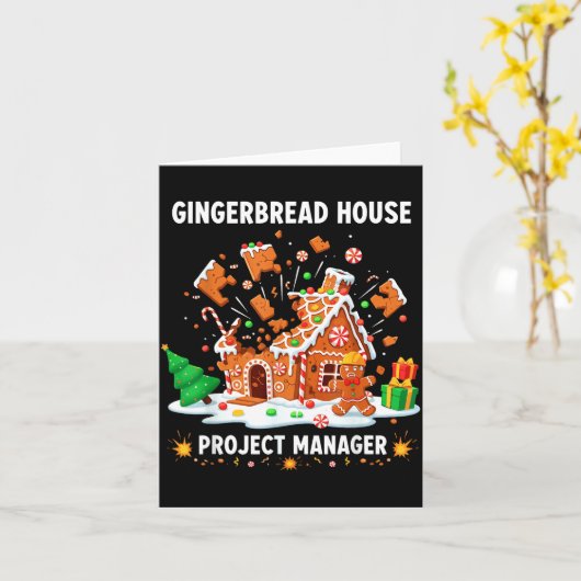 Gingerbread Man Costume, Gingerbread House Project カード (黄色い花)