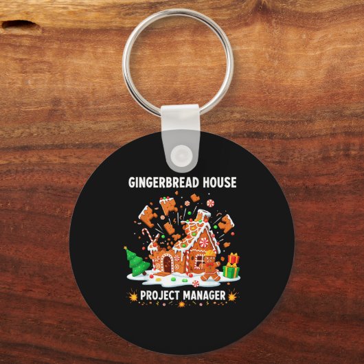 Gingerbread Man Costume, Gingerbread House Project キーホルダー (正面)