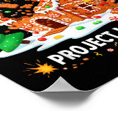 Gingerbread Man Costume, Gingerbread House Project ポスター (角)