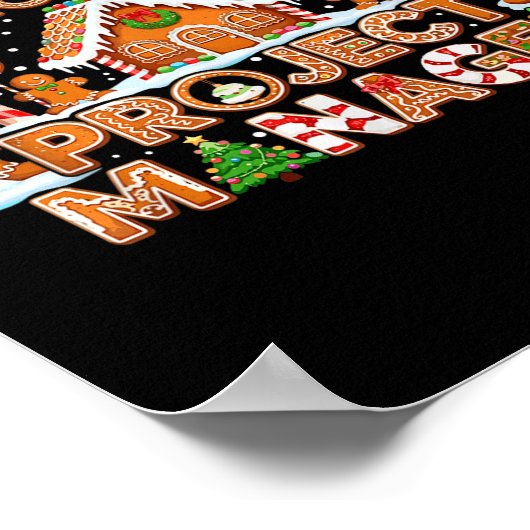 Gingerbread Man Costume, Gingerbread House Project ポスター (角)