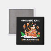 Gingerbread Man Costume, Gingerbread House Project マグネット (正面/裏面)