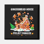 Gingerbread Man Costume, Gingerbread House Project マグネット (正面)