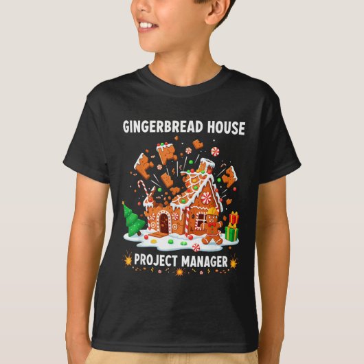 Gingerbread Man Costume, Gingerbread House Project Tシャツ (正面)