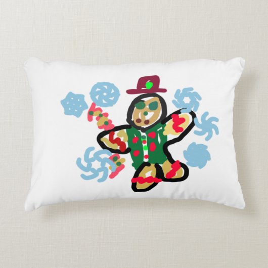 Gingerbread man dance アクセントクッション (正面)