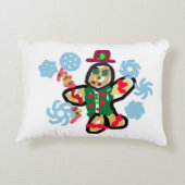 Gingerbread man dance アクセントクッション (裏面)