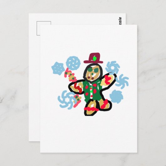 Gingerbread man dance ポストカード (正面/裏面)