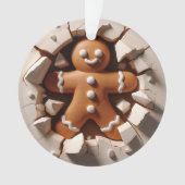 Gingerbread Man Double-Sided Holiday Ornament オーナメント (正面)