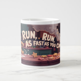 Gingerbread Man Escape ジャンボコーヒーマグカップ