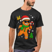 Gingerbread Man Funny Christmas Cookie Costume Bak Tシャツ (正面)