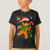Gingerbread Man Funny Christmas Cookie Costume Bak Tシャツ (正面)