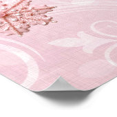 Gingerbread Man Girl Christmas Baby Shower Poster ポスター (角)