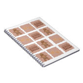 Gingerbread Man & Hearts Notebook Design ノートブック (右側)