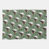 Gingerbread Man- Mint キッチンタオル (横)