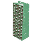 Gingerbread Man- Mint ワインギフトバッグ (正面アングル)