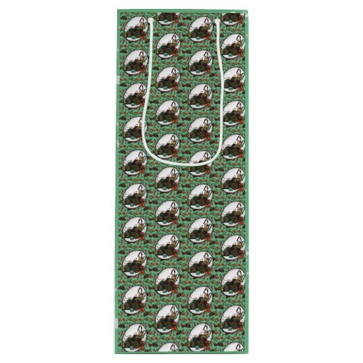 Gingerbread Man- Mint ワインギフトバッグ (正面)