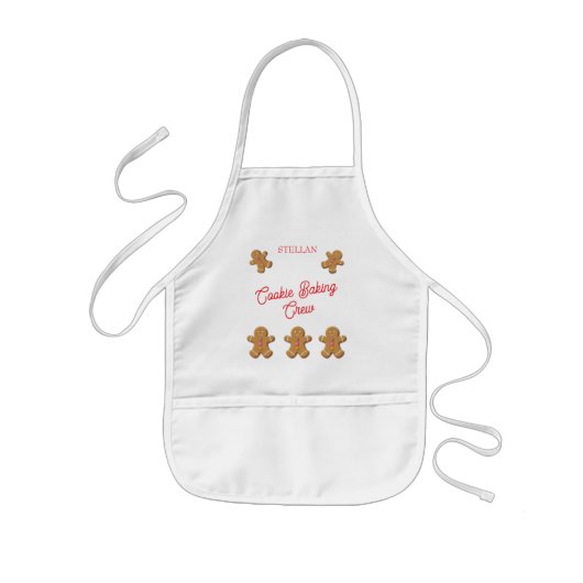 Gingerbread Man Monogrammed 子供用エプロン (正面)