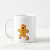 Gingerbread Man Oh Snap Christmas Funny Cookie Bak コーヒーマグカップ (左)