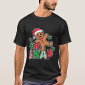 Gingerbread Man Oh Snap Christmas Funny Cookie Bak Tシャツ (正面)