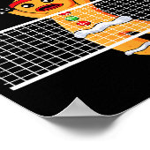 Gingerbread Man Oh Snap Christmas Volleyball Playe ポスター (角)