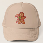 Gingerbread man. Pixelart, Pixel Art  キャップ (正面)