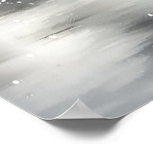 Gingerbread Man Skating Print Christmas Art ポスター (角)