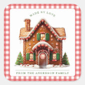 Gingerbread Man Sticker スクエアシール (正面)