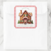 Gingerbread Man Sticker スクエアシール (バッグ)