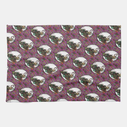 Gingerbread Man- Sugar Plum キッチンタオル (横)