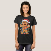 Gingerbread Man Tangled Christmas Lights  Tシャツ (正面フル)