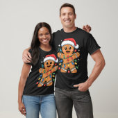Gingerbread Man Tangled Christmas Lights Tシャツ (ユニセックス)