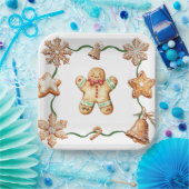 Gingerbread Man | Winter Christmas Plates ペーパープレート (パーティー)