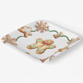 Gingerbread Man | Winter Christmas Plates ペーパープレート (傾斜あり)