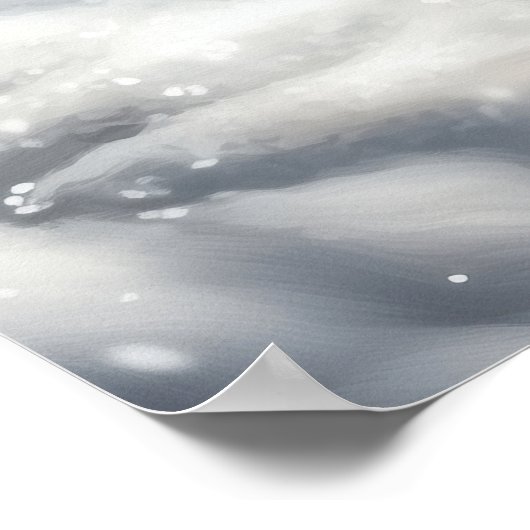 Gingerbread Man with Candy Cane Wall Art ポスター (角)