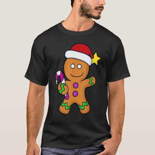 Gingerbread Man Woman House Christmas Cookie Bakin Tシャツ (正面)