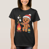 Gingerbread Marshmallow Roaster Camng Christmas  Tシャツ (正面)