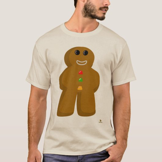 Gingerbread Meeple Fun Christmas Gamer Art Tシャツ (正面)