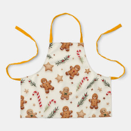 Gingerbread Men, Christmas, Author Natasha Us   エプロン