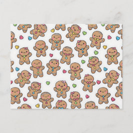 Gingerbread Men Christmas Postcard シーズンポストカード