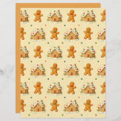Gingerbread Men Scrapbook Paper (正面/裏面)