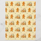 Gingerbread Men Scrapbook Paper (正面)