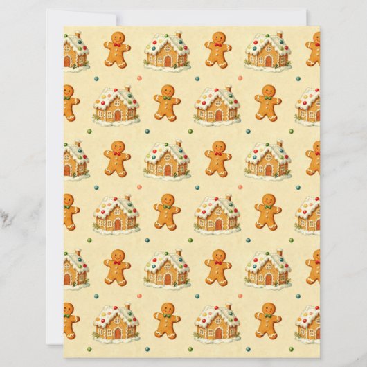 Gingerbread Men Scrapbook Paper (正面)
