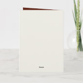 Gingerbread Merry Christmas unicorn customizable シーズンカード (裏面)