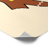 Gingerbread My Leg Hurts Humor Value ポスター (角)