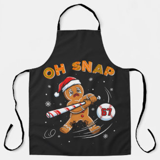 Gingerbread Oh Snap 67 Baseball エプロン