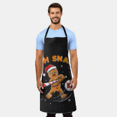 Gingerbread Oh Snap 67 Baseball エプロン (着用した状態)