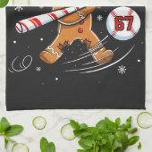 Gingerbread Oh Snap 67 Baseball キッチンタオル (折り畳み)