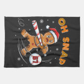 Gingerbread Oh Snap 67 Baseball キッチンタオル (横)