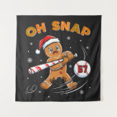 Gingerbread Oh Snap 67 Baseball タペストリー (正面)