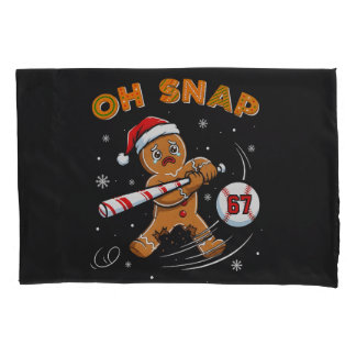 Gingerbread Oh Snap 67 Baseball 枕カバー
